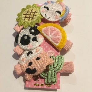 Crocheted baby Barrettes hair accessories